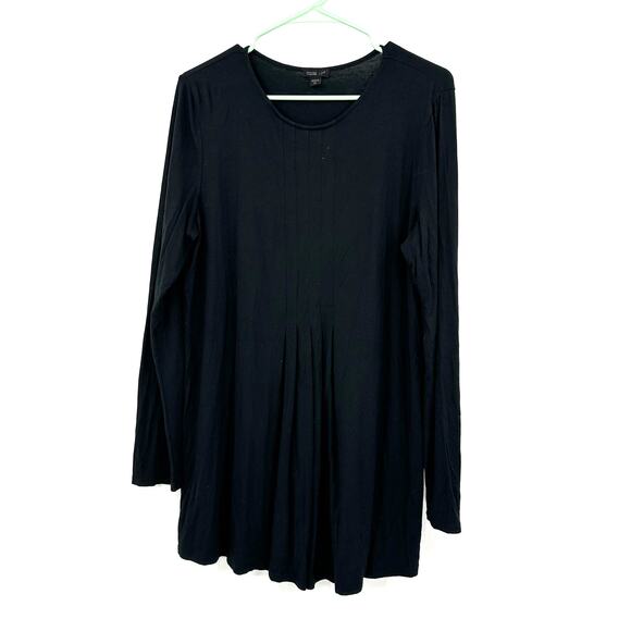 J Jill‎ Size Medium Tall Shirt Black Wearever Collection Long Sleeve Tee Casual - Picture 1 of 5